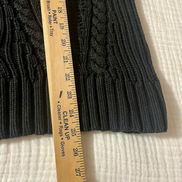 Women's Lands End Cable Knit Turtleneck Sweater - Picture 6 of 6